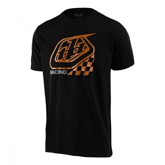 T-shirt Troy Lee Designs Precision 2.0 Checkers Nera_1